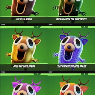 All deer sprites