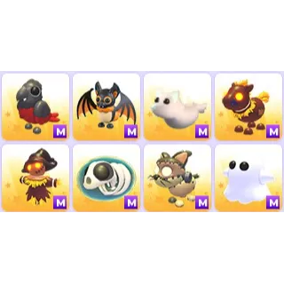 Halloween Mega Pets x 8