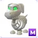 Mega Halloween White Skeleton Dog