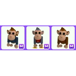 Mega Monkey Pets x 3