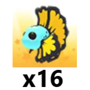 Blue Betta Fish x 16