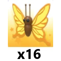 Yellow Butterfly x 16