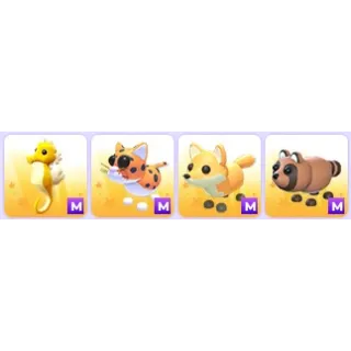 Cute Mega Pets x 4