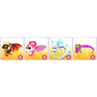 Good Ride Dragon Pets x 4