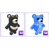 Mega Black Moon & Mega Water Moon Bear