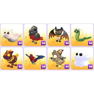 Halloween Mega Pets x 8