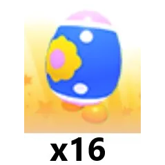 Floral Eggy x 16