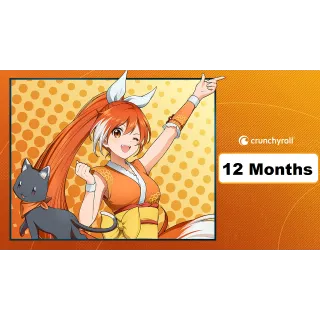 Crunchyroll Premium 12 Months (Mega Fan) ,Personal Account