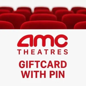 $20.00 amc theatres giftcard with pin 