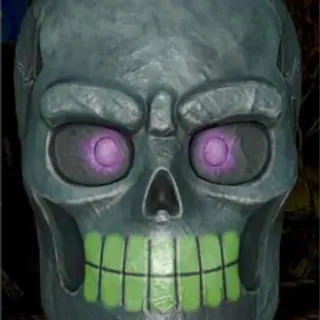 Glowing bone head mask