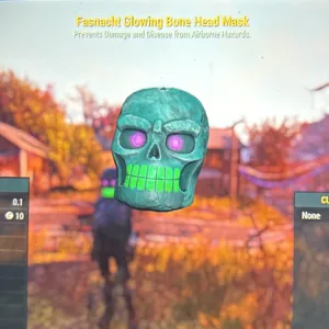 Glowing Bone head mask