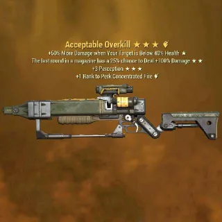 Acceptable Overkill Max Level
