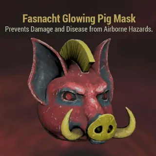 Glowing Pig Mask