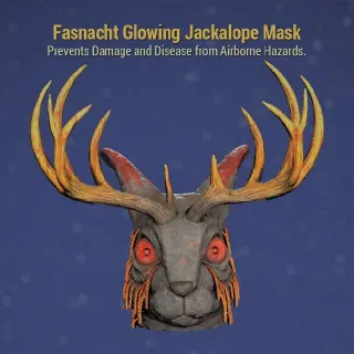 Glowing Jackalope Mask