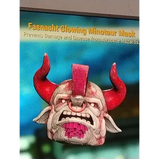 Fasnacht Glowing Minotaur Mask