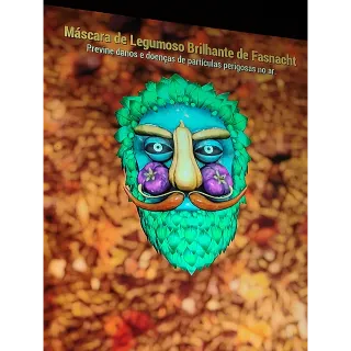 Fasnacht Glowing Veggie Man Mask