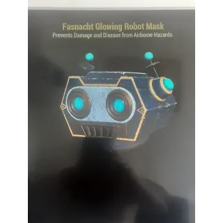 FASNACHT GLOWING ROBOT MASK 