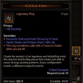 20 Puzzle Rings Ps4/Ps5