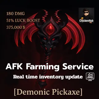 The Forge | Demonic Pickase > AFK Cash Farming Service