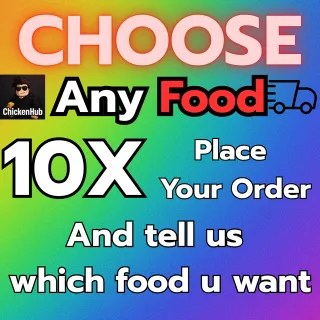 Build a zoo | Coose 10 food items from the list as you like. (Acorn,Candy,Durain,Pumpkin,Volt,Deepsea Pearl)