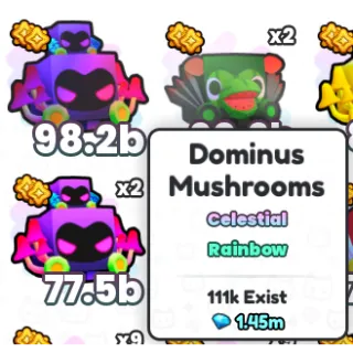 Rainbow Dominus Mushrooms