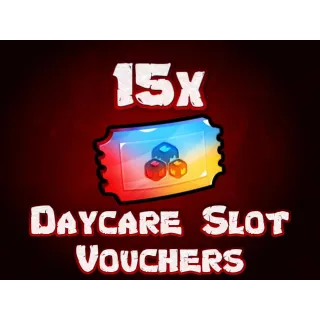 15x Daycare Slot Vouchers