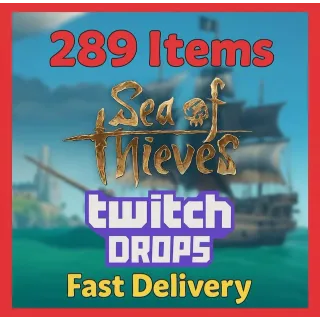 The Sea of Thieves 288 items Twitch 
