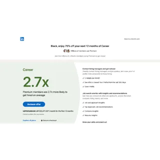 Linkedin Premium Career 12 Month (75% OFF)