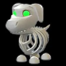 HALLOWEEN WHITE SKELETON DOG FR