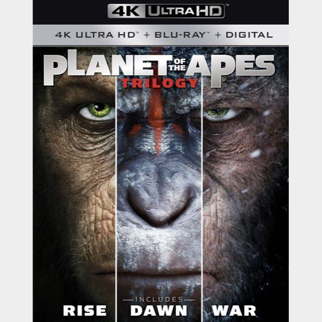 Planet of the Apes Trilogy / 4K / iTunes Codes / ports to ...