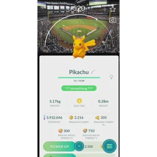 TRADE SHINY PIKACHU GLOBE LIFE BACKGROUND( TRADE 1M STARDUST SAME PRICE)| FAST DELIVERY READ DESCRIPTION