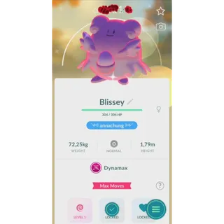 SHINY BLISSEY DYNAMAX NON BACKGROUND FAST DELIVERY READ DESCRIPTION