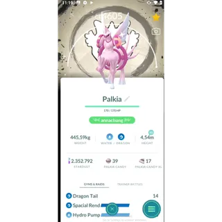 shiny palkia origin level 50 spacial rend go fest 2026 background
