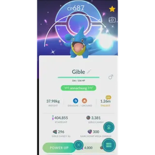SHINY GIBLE XXL BACKGROUND FAST DELIVERY READ DESCRIPTION