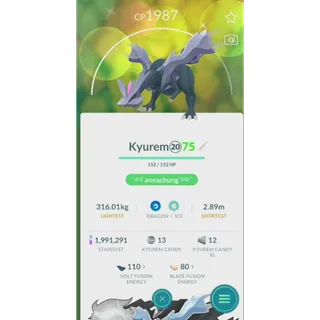 SHINY KYUREM NON BACKGROUND FAST DELIVERY READ DESCRIPTION