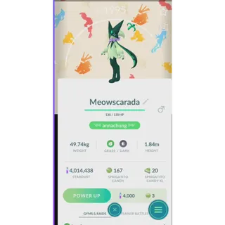 shiny meowscarada background fast delivery read description