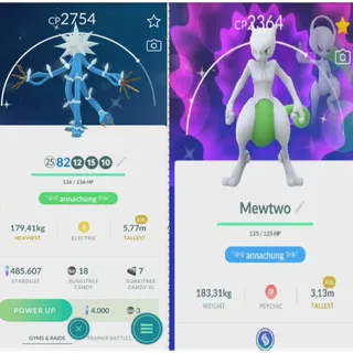 combo shiny xxl mewtwo và xurkitree non background fast delivery read description+ lucky trinket