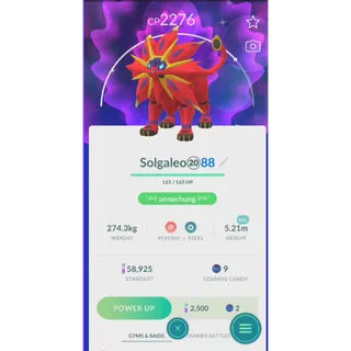 TRADE SHINY SOLGALEO XXL NON BACKGROUND|FAST DELIVERY READ DECRIPTION