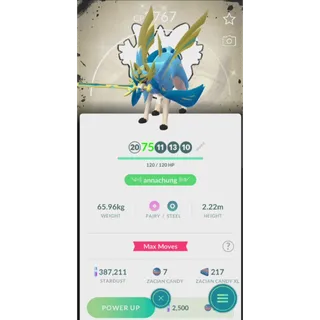 TRADE SHINY ZACIAN CROWNED 3 SKILLS GO FEST GOBAL 2026 BACKGROUND| FAST DELIVERY READ DESCRIPTION