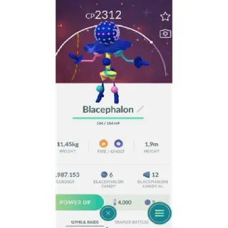 shiny blacephalon non background