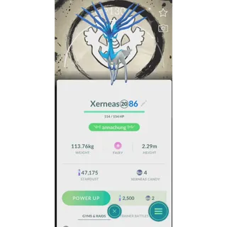 SHINY XERNEAS GO FEST GOBAL 2026 BACKGROUND( TRADE 20K STARDUST) FAST DELIVERY READ DESCRIPTION