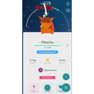 SHINY PIKACHU GINGANTAMAX NON BACKGROUND| FAST DELIVERY READ DESCRIPTION