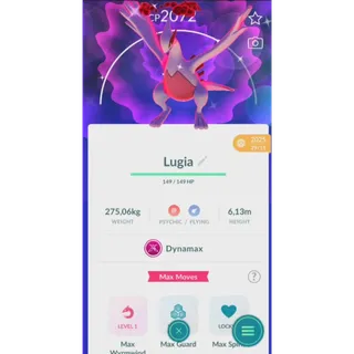 SHINY LUGIA DYNAMAX NON BACKGROUND FAST DELIVERY READ DESCRIPTION