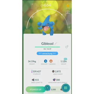 SHINY GIBLE XXL NON BACKGROUND FAST DELIVERY READ DESCRIPTION