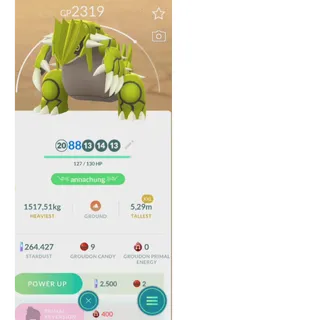 shiny groudon xxl fast delivery read description