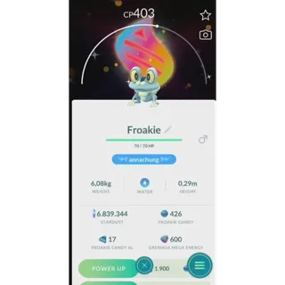 SHINY FROAKIE MEGA BACKGROUND FAST DELIVERY READ DESCRIPTION