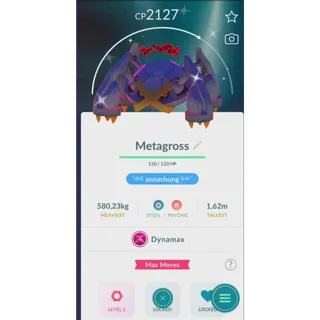 SHINY METAGROSS DYNAMAX NON BACKGROUND