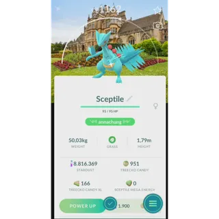 SHINY SCEPTILE NATIONAL TRUE BACKGROUND 26| FAST DELIVERY READ DESCRIPTION