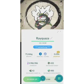 SHINY RAYQUAZA XXS GO FEST GOBAL 2026 BACKGROUND|FAST DELIVERY READ DESCRIPTION