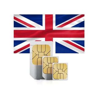 UK Prepaid SIM Card (Roaming Available outside the EU)